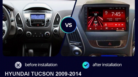 Màn hình DVD Android xe Hyundai Tucson 2009 - 2014 | Gotech GT6 New